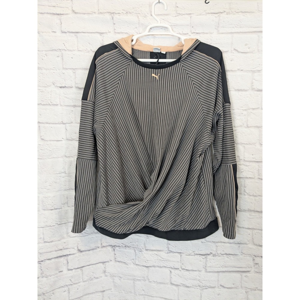 Puma Women Hoodie Castlerock Gray Size XL‎ Pullover Making the Cut Athleisure